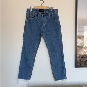 ROLLA'S Classic Indigo Relaxo Crop Straight Jeans